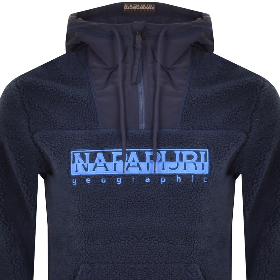 Alternative Image for ProductNapapijri Teide 4 Half Zip Fleece Hoodie Navy2