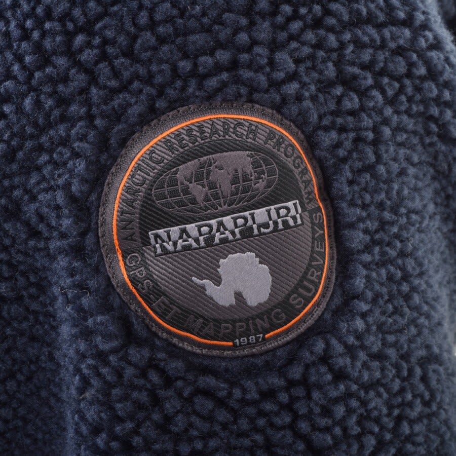 Alternative Image for ProductNapapijri Teide 4 Half Zip Fleece Hoodie Navy3