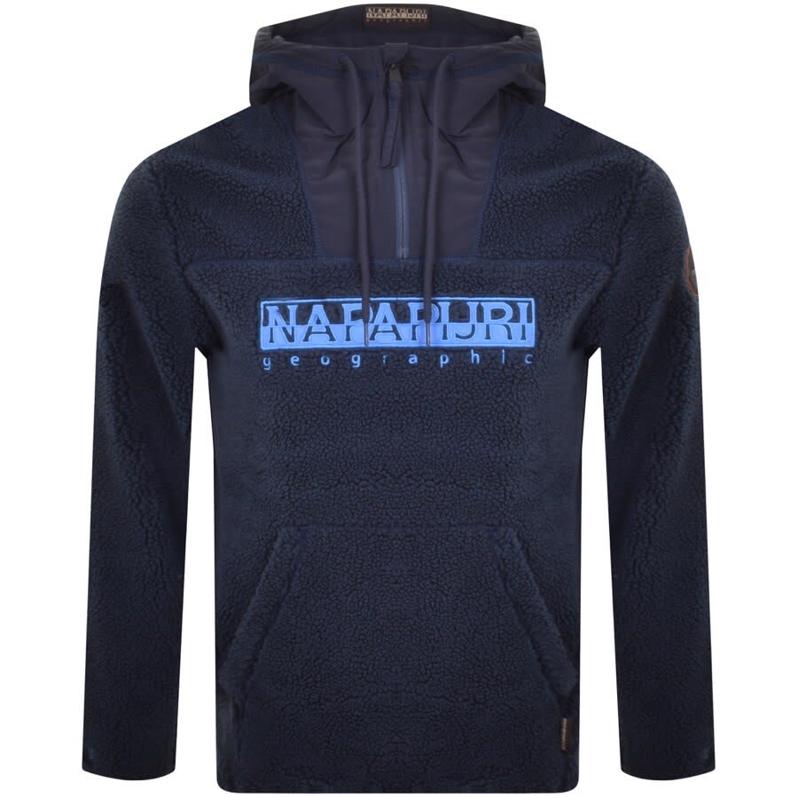Alternative Image for ProductNapapijri Teide 4 Half Zip Fleece Hoodie Navy1