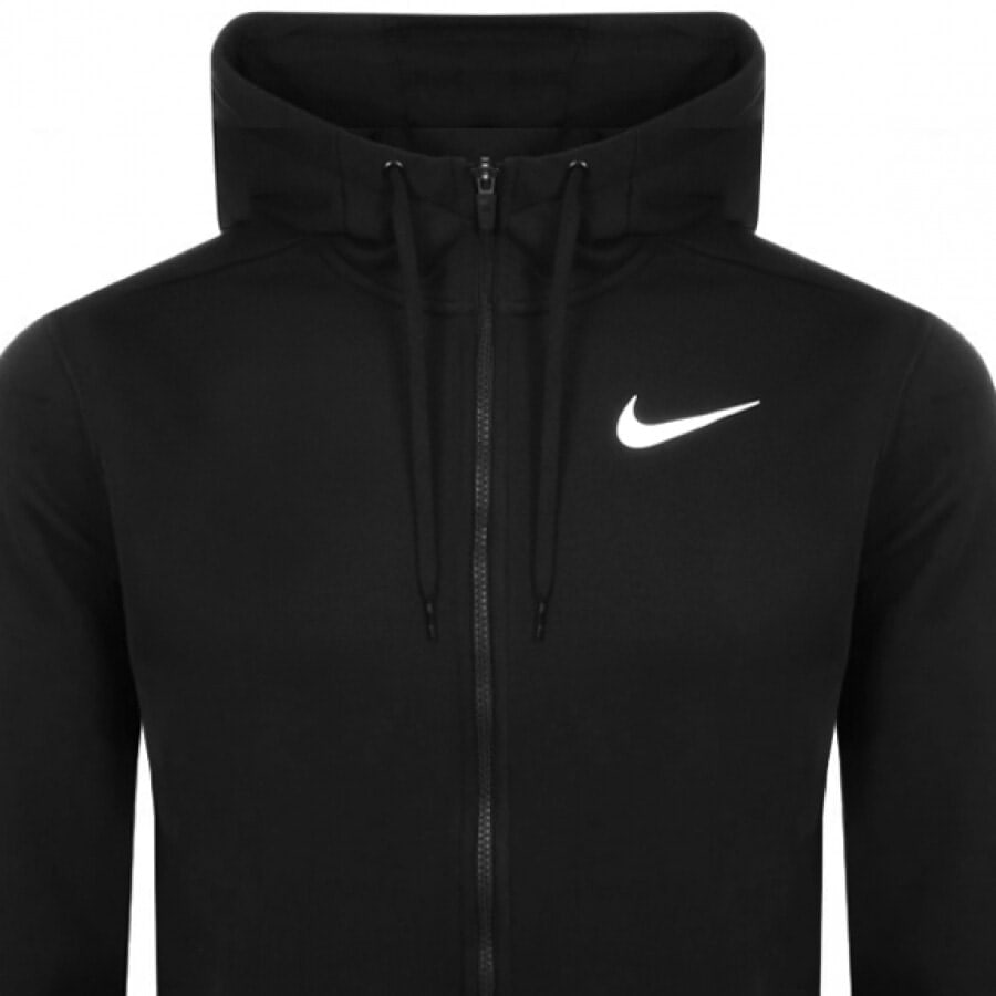 Alternative Image for ProductNike Training Full Zip Logo Hoodie Black2