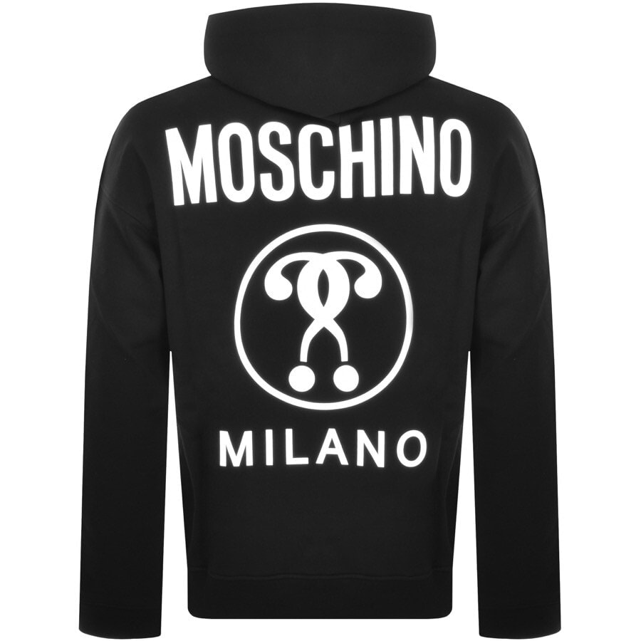 Alternative Image for ProductMoschino Milano Logo Hoodie Black3