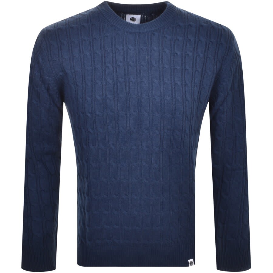 Alternative Image for ProductPretty Green Cable Knit Jumper Navy1