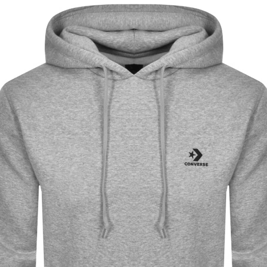 Alternative Image for ProductConverse Star Chevron Logo Hoodie Grey2