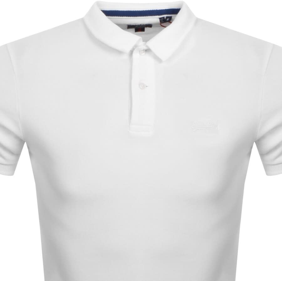 Alternative Image for ProductSuperdry Short Sleeved Polo T Shirt White2