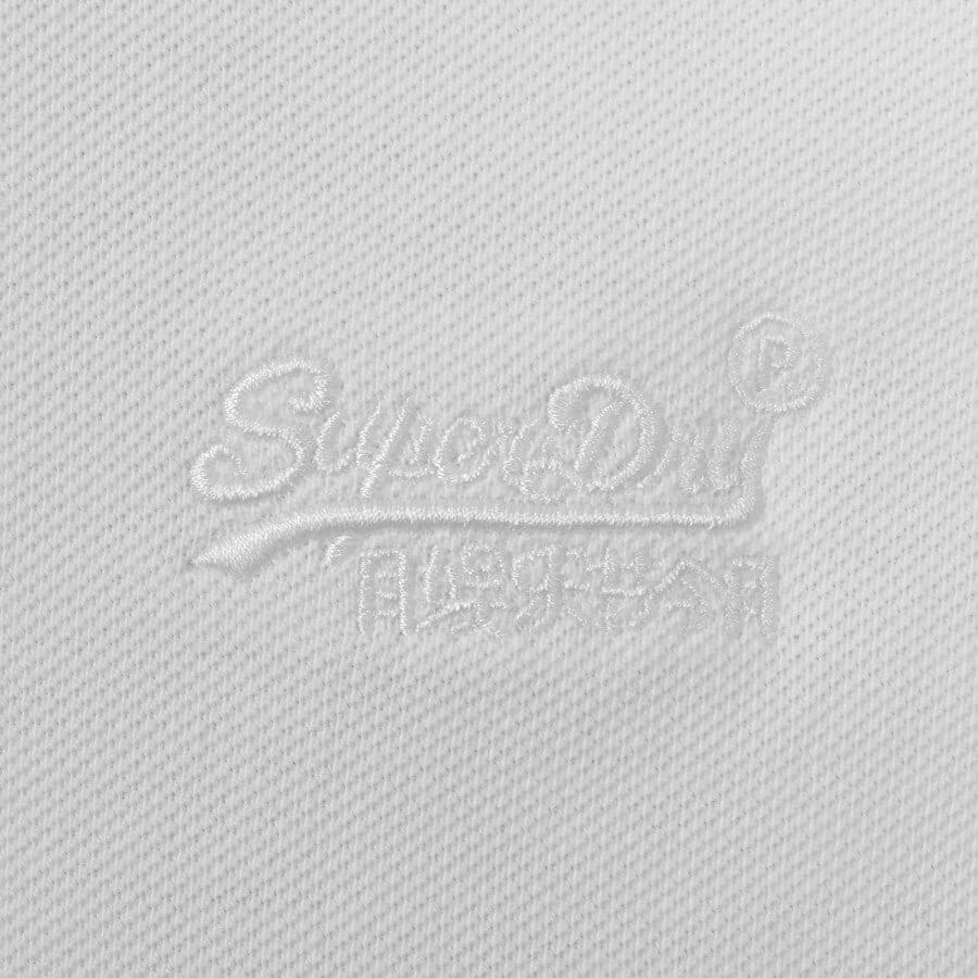 Alternative Image for ProductSuperdry Short Sleeved Polo T Shirt White3
