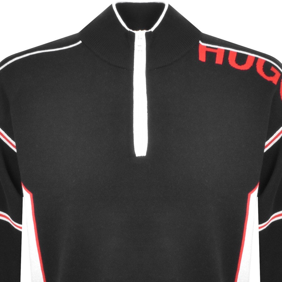 Alternative Image for ProductHUGO Slogono Half Zip Knit Jumper Navy2