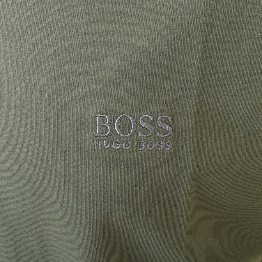 Alternative Image for ProductBOSS Lounge Crew Neck Long Sleeve T Shirt Khaki3