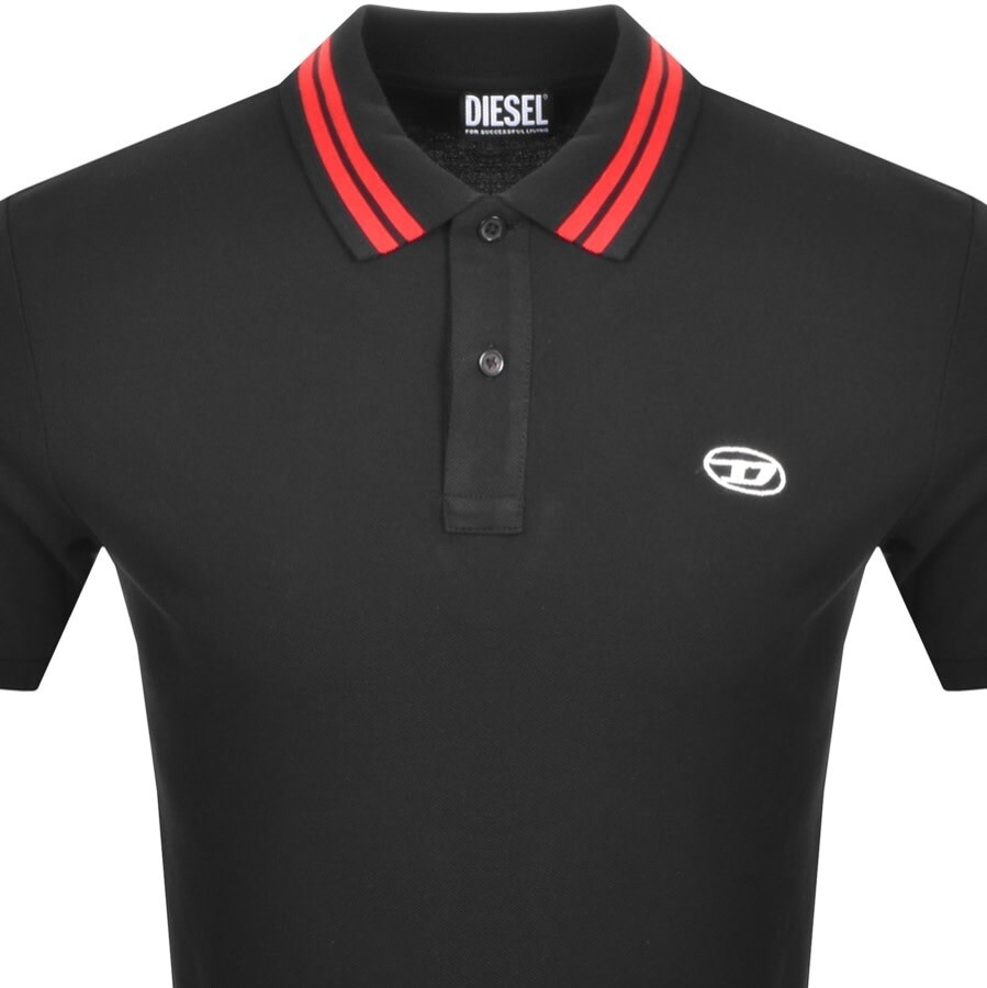 diesel polo shirt black