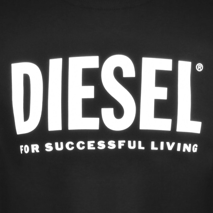 Alternative Image for ProductDiesel Girk Logo Sweatshirt Black3