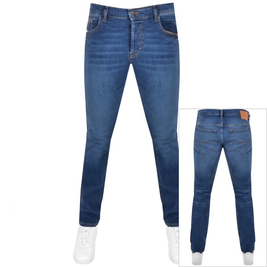 Alternative Image for ProductDiesel D Mihtry Straight Fit Jeans Mid Wash Blue1