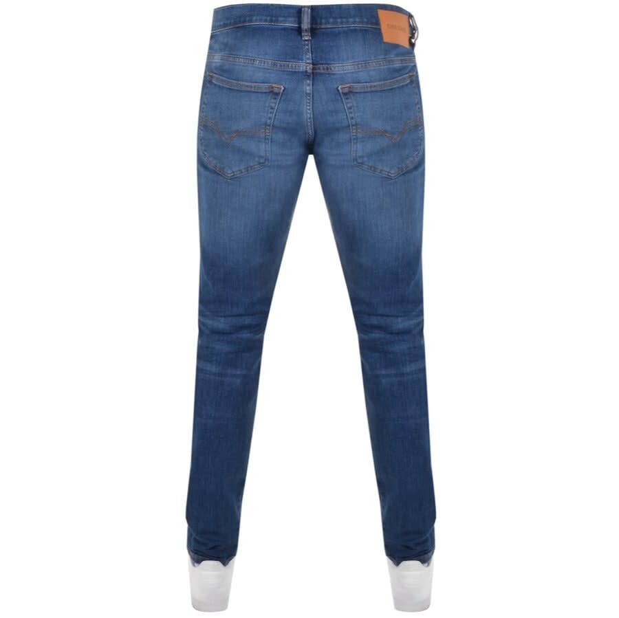 Alternative Image for ProductDiesel D Luster Slim Fit Jeans Mid Wash Blue2