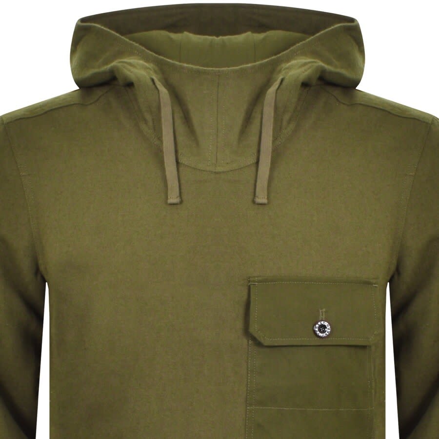 Alternative Image for ProductPretty Green Sweeney Knit Hoodie Khaki2