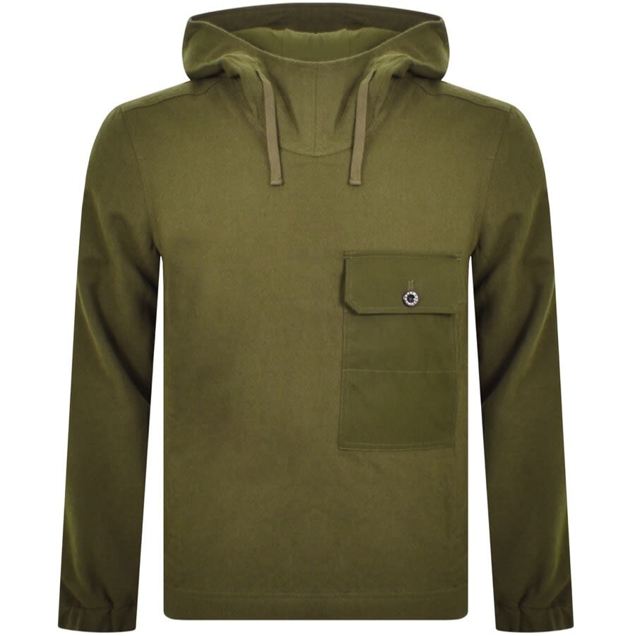 Alternative Image for ProductPretty Green Sweeney Knit Hoodie Khaki1