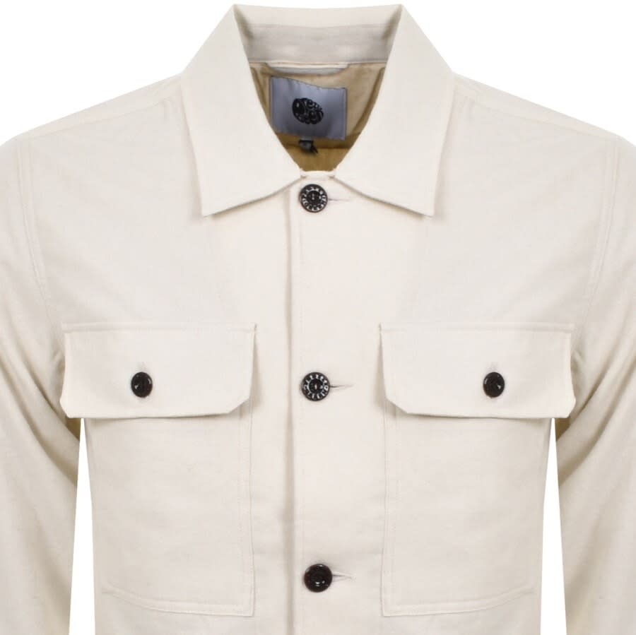 Alternative Image for ProductPretty Green Wool Overshirt Jacket Cream2