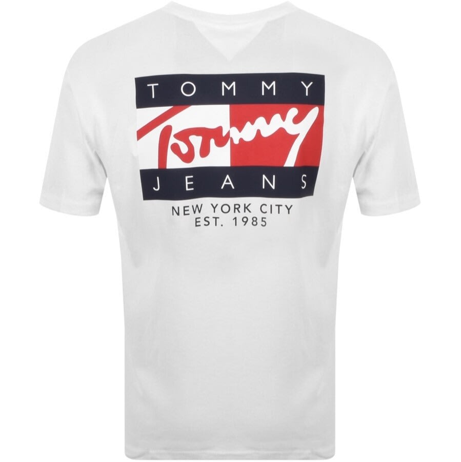 Alternative Image for ProductTommy Jeans Vintage Flag Logo T Shirt White3