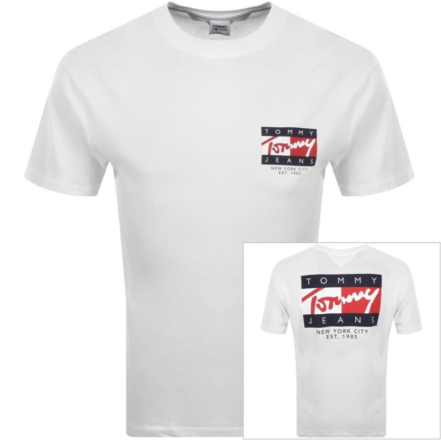 Alternative Image for ProductTommy Jeans Vintage Flag Logo T Shirt White1