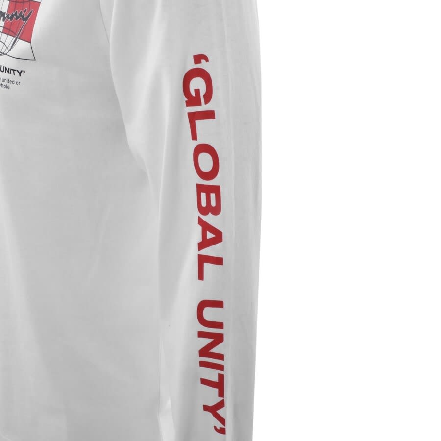 Alternative Image for ProductTommy Jeans Long Sleeve Globe T Shirt White2