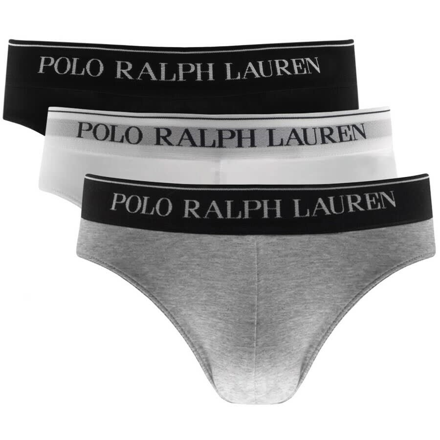 Mens Polo Ralph Lauren white Low-Rise Briefs (3-Pack)