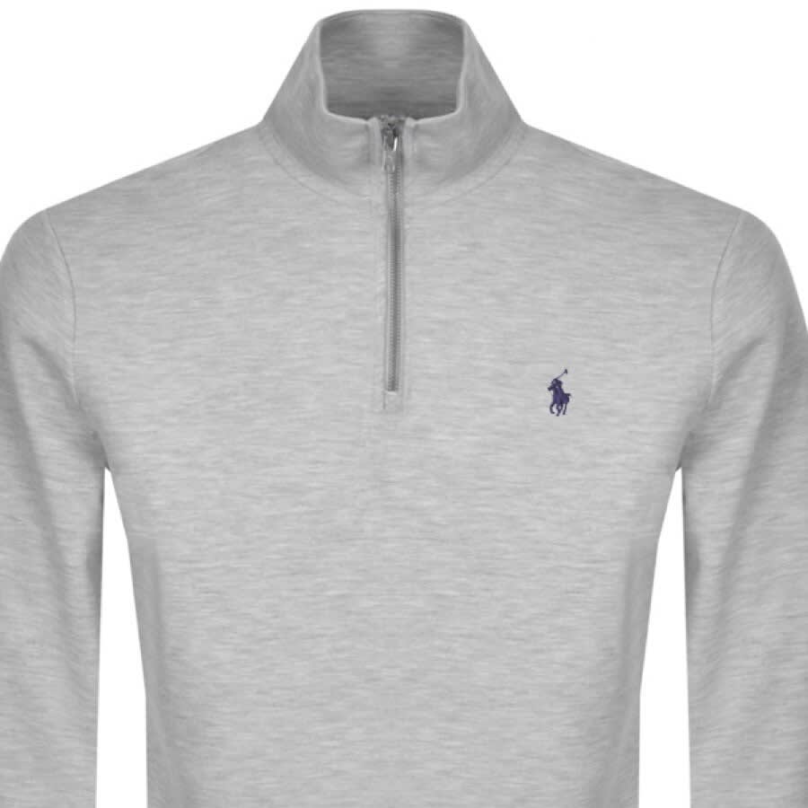 grey ralph lauren quarter zip
