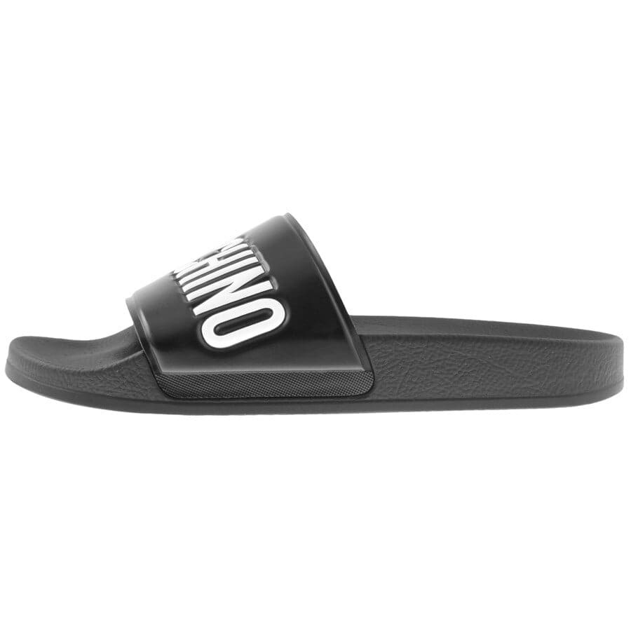 Alternative Image for ProductMoschino Logo Sliders Black2