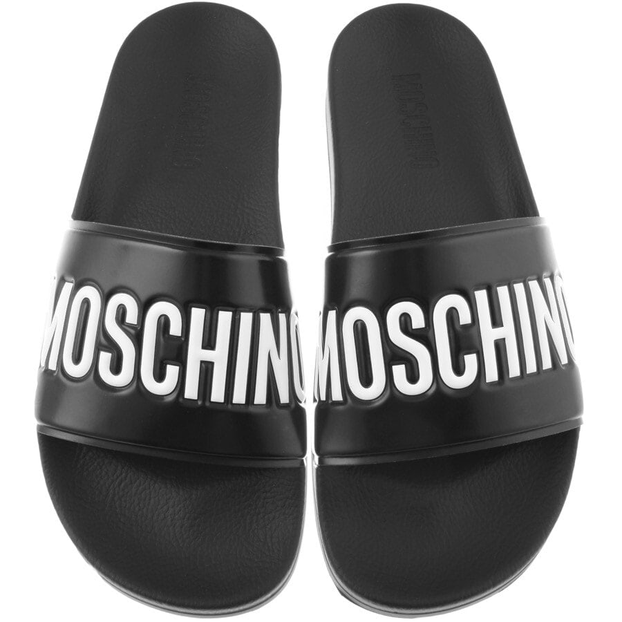 Alternative Image for ProductMoschino Logo Sliders Black1