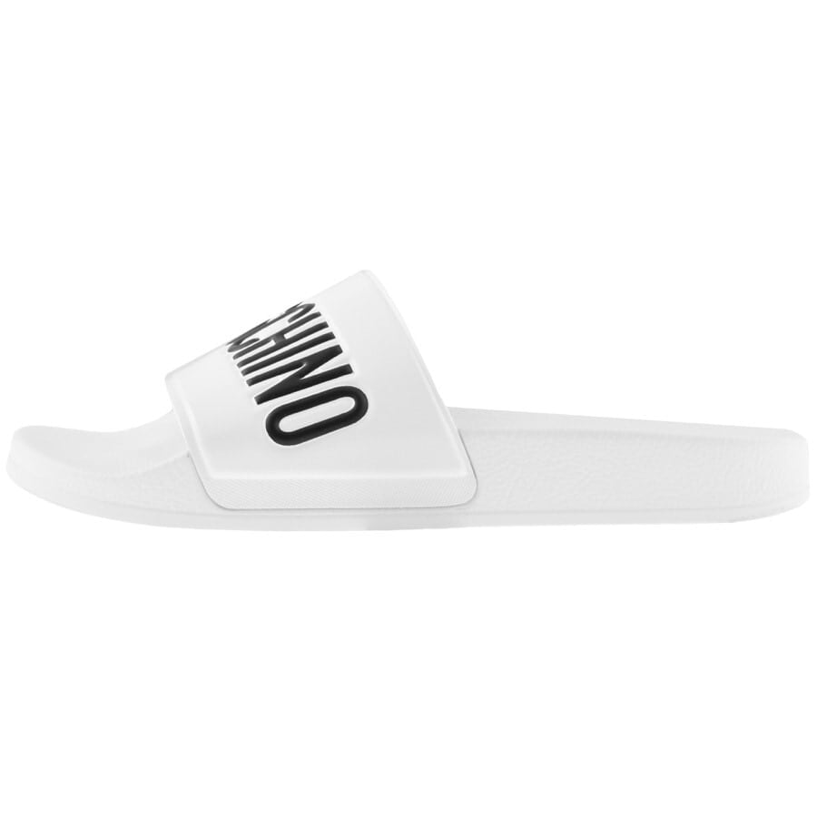 Alternative Image for ProductMoschino Logo Sliders White2