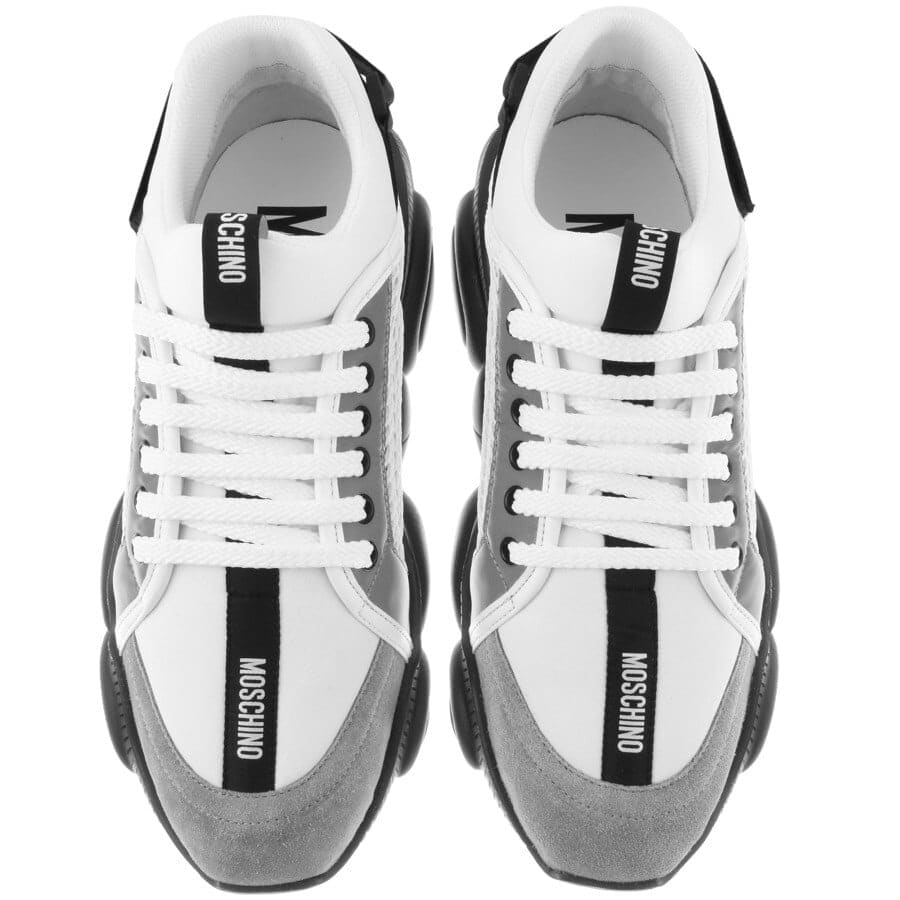 Alternative Image for ProductMoschino Logo Trainers White3