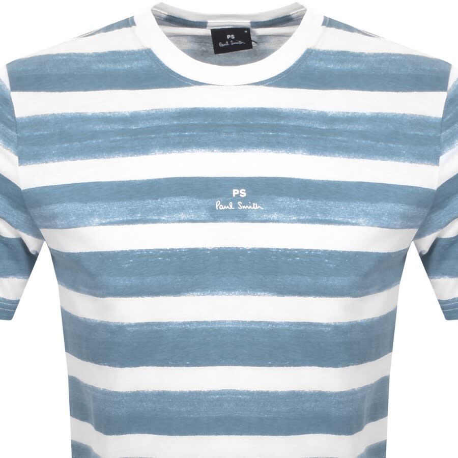 Alternative Image for ProductPS By Paul Smith Stacked Short Sleeve T Shirt Blue2