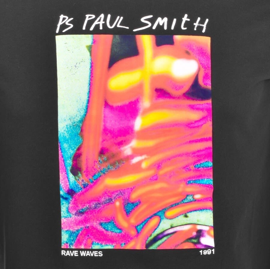 Alternative Image for ProductPS By Paul Smith Ravewave Long Sleeve T Shirt Blac3