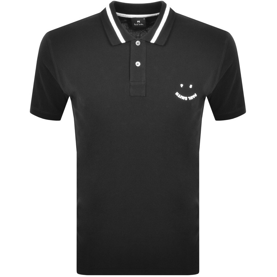 Alternative Image for ProductPS By Paul Smith Happy Polo T Shirt Black1
