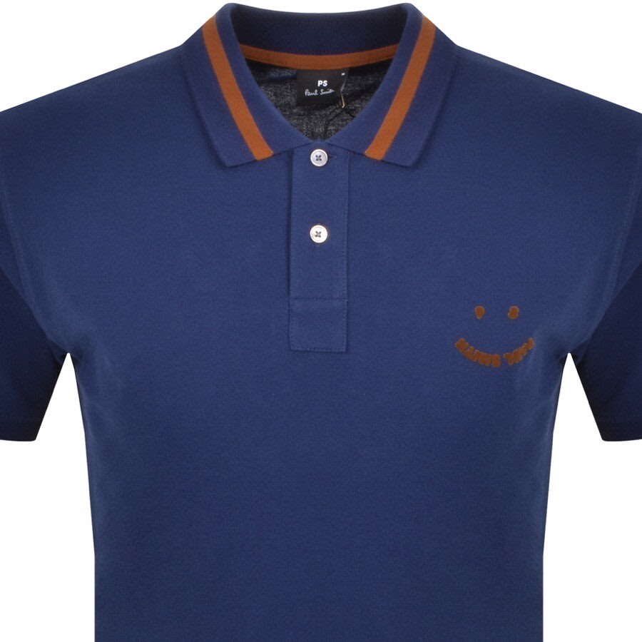 Alternative Image for ProductPS By Paul Smith Happy Polo T Shirt Navy2