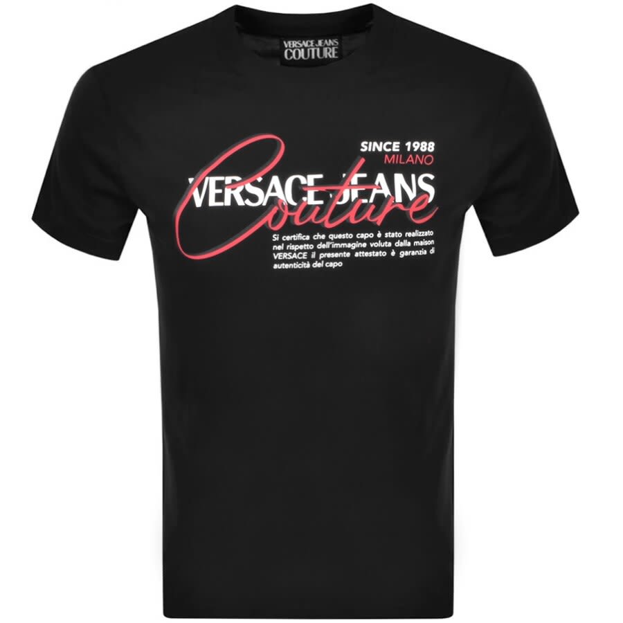 Alternative Image for ProductVersace Jeans Couture Logo T Shirt Black1
