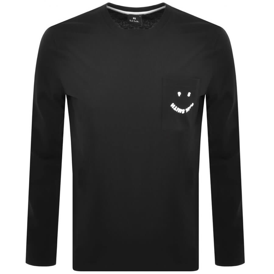 Alternative Image for ProductPS By Paul Smith Happy Smile Logo T Shirt Black1