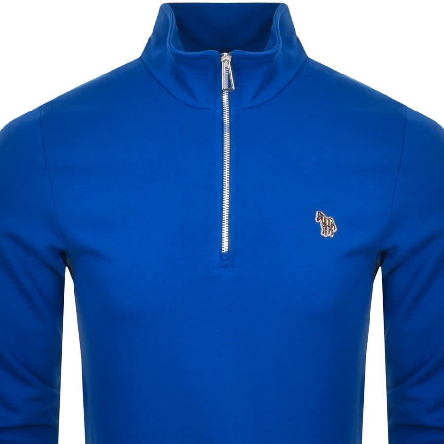 Alternative Image for ProductPS By Paul Smith Half Zip Sweatshirt Blue2
