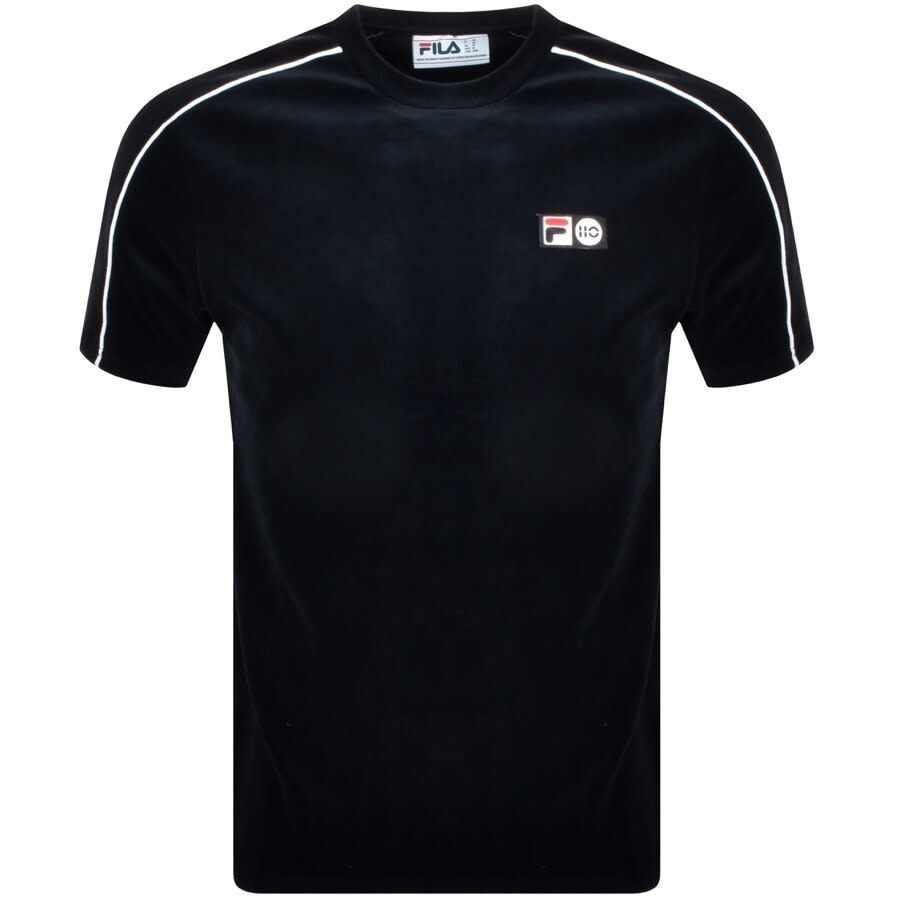 Alternative Image for ProductFila Vintage Hector Velour T Shirt Black1