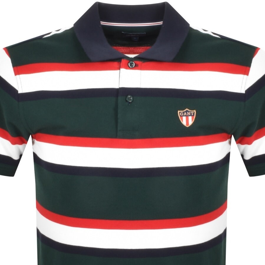 Alternative Image for ProductGant Banner Shield Polo T Shirt Green2