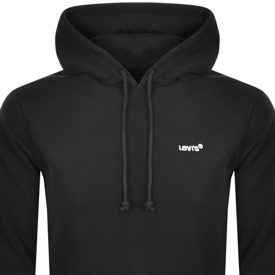 Alternative Image for ProductLevis Red Tab Logo Hoodie Black2