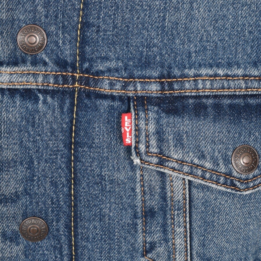 Alternative Image for ProductLevis Sherpa Trucker Denim Jacket Blue3