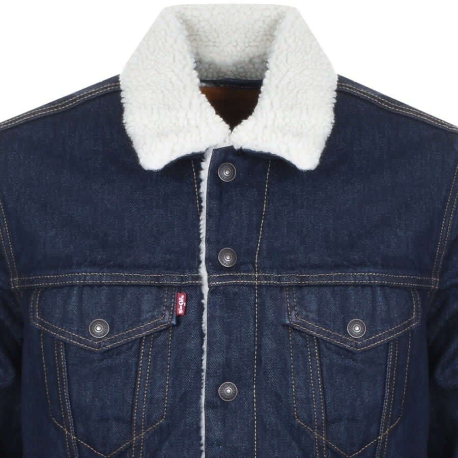 Alternative Image for ProductLevis Denim Sherpa Trucker Jacket Blue2