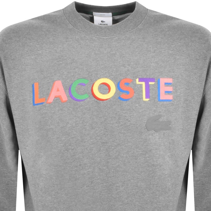 Alternative Image for ProductLacoste Live Crew Neck Sweatshirt Grey2