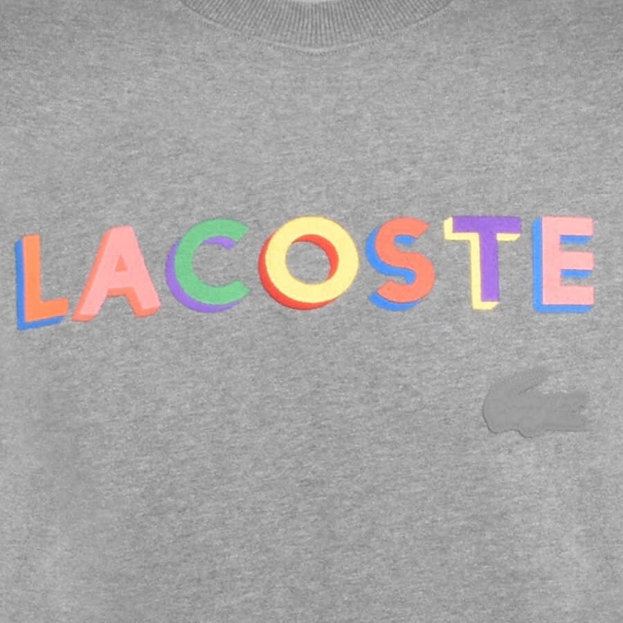 Alternative Image for ProductLacoste Live Crew Neck Sweatshirt Grey3