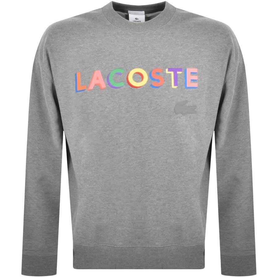 Alternative Image for ProductLacoste Live Crew Neck Sweatshirt Grey1
