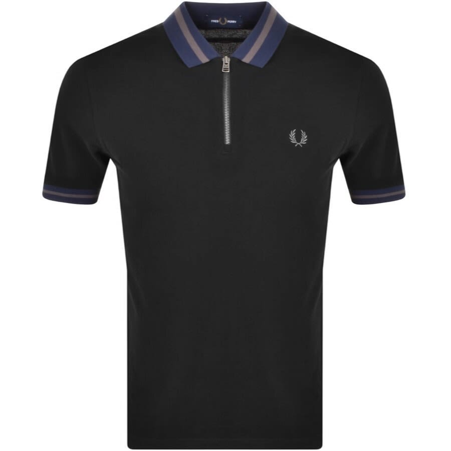 mens fred perry zip polo