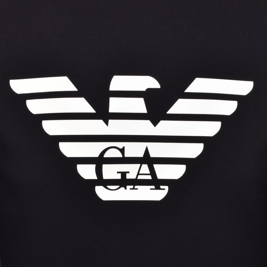 Alternative Image for ProductEmporio Armani Crew Neck Logo Sweatshirt Navy3