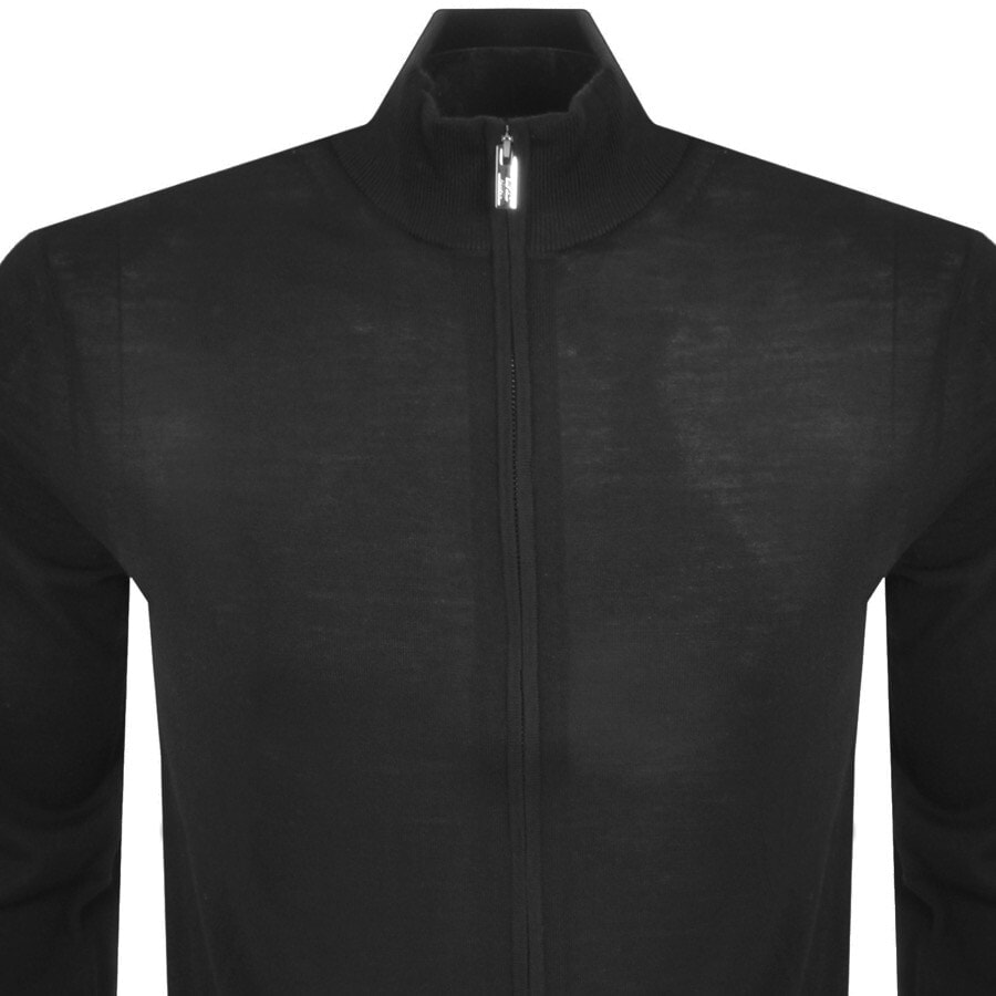 Alternative Image for ProductEmporio Armani Wool Knit Cardigan Black2
