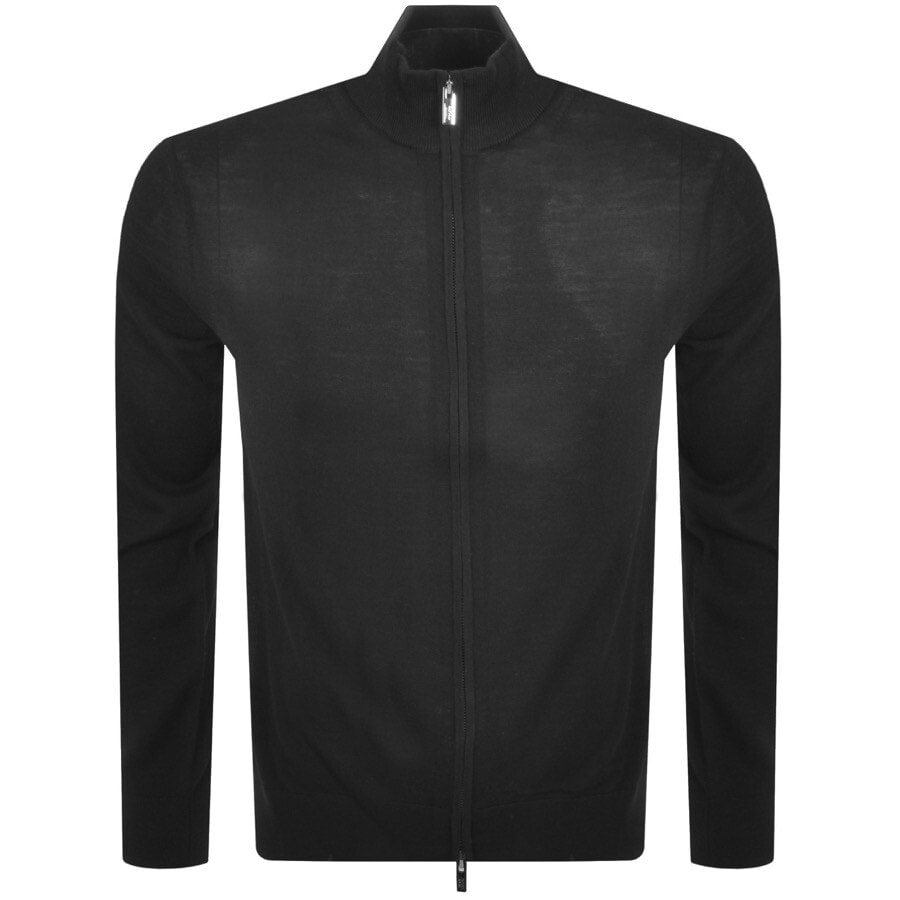 Alternative Image for ProductEmporio Armani Wool Knit Cardigan Black1