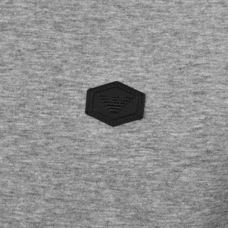Alternative Image for ProductEmporio Armani Crew Neck Logo Sweatshirt Grey3