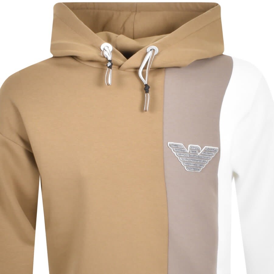 Alternative Image for ProductEmporio Armani Pullover Logo Hoodie Brown2