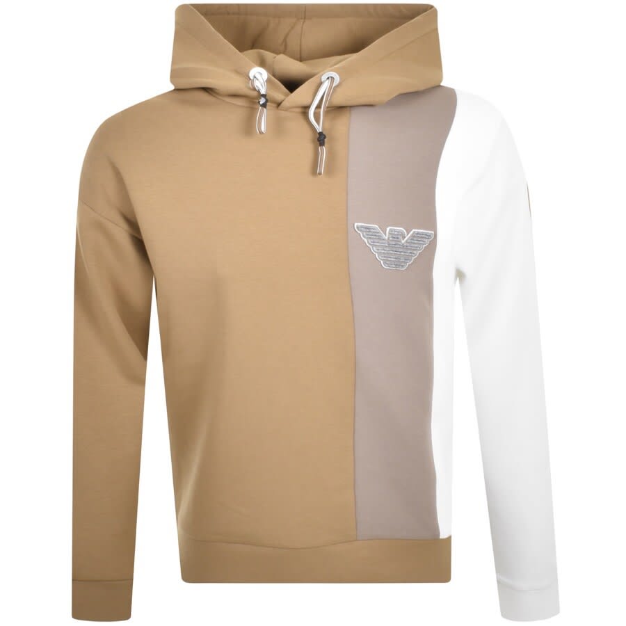 Alternative Image for ProductEmporio Armani Pullover Logo Hoodie Brown1