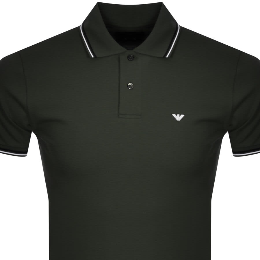 Alternative Image for ProductEmporio Armani Short Sleeved Polo T Shirt Green2